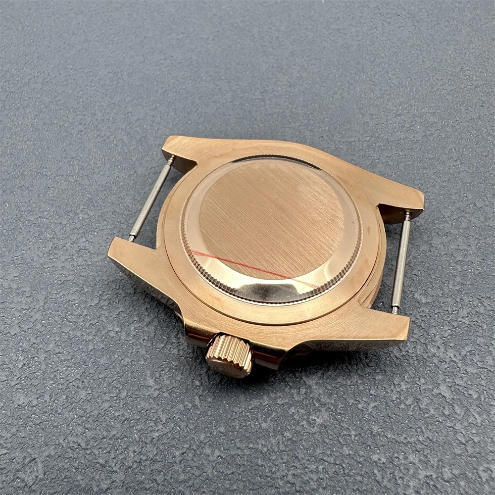 40mm Rose Gold Watch Case Stainless Steel Watches Accessories Mechanical  Modified Parts for NH35A Movement image 3