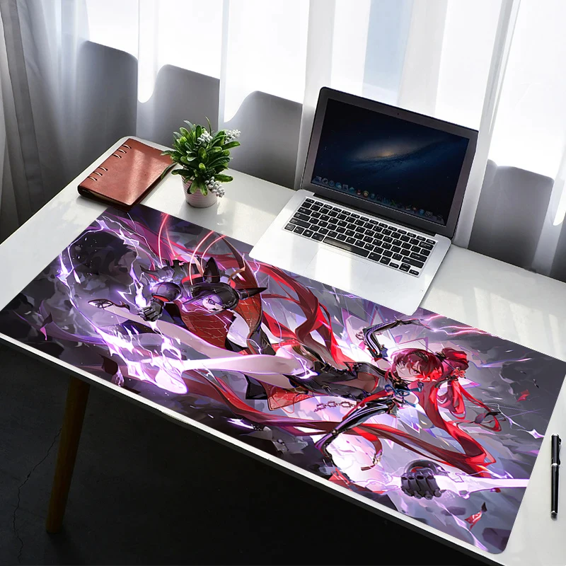 

Mouse Pad Laptop Rubber Extended Desktop Mat Computer Gamer Mousepad Wuthering Waves Yinlin PC Gaming Accessories Keyboard Pad