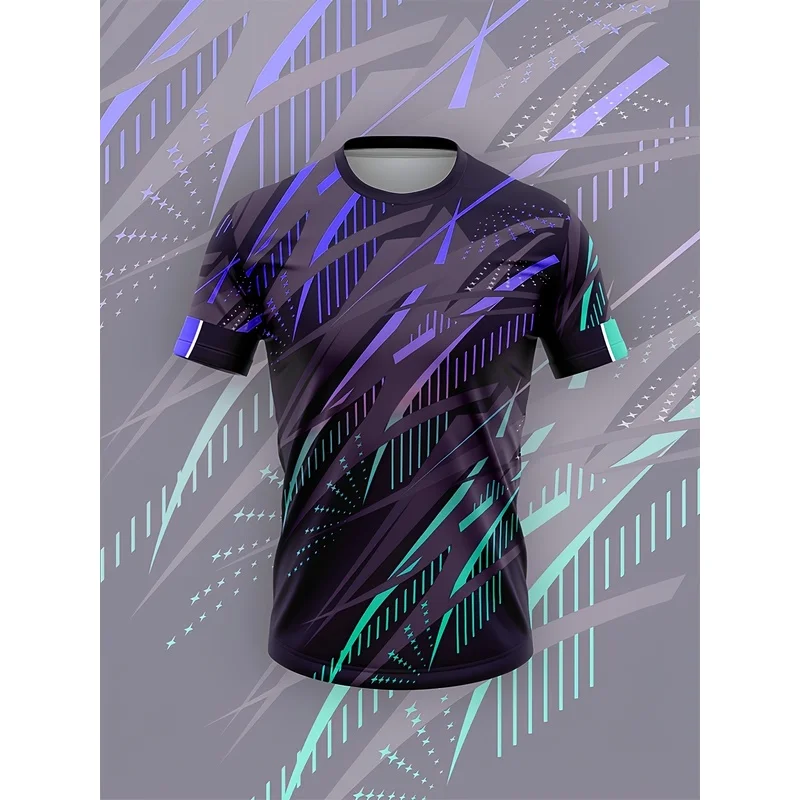 Premium Men's Distressed Athletic T-Shirt Neon Green Blue Neon Accents Stretchy Breathable Fitness Shirt Suitable For Gym Runnin