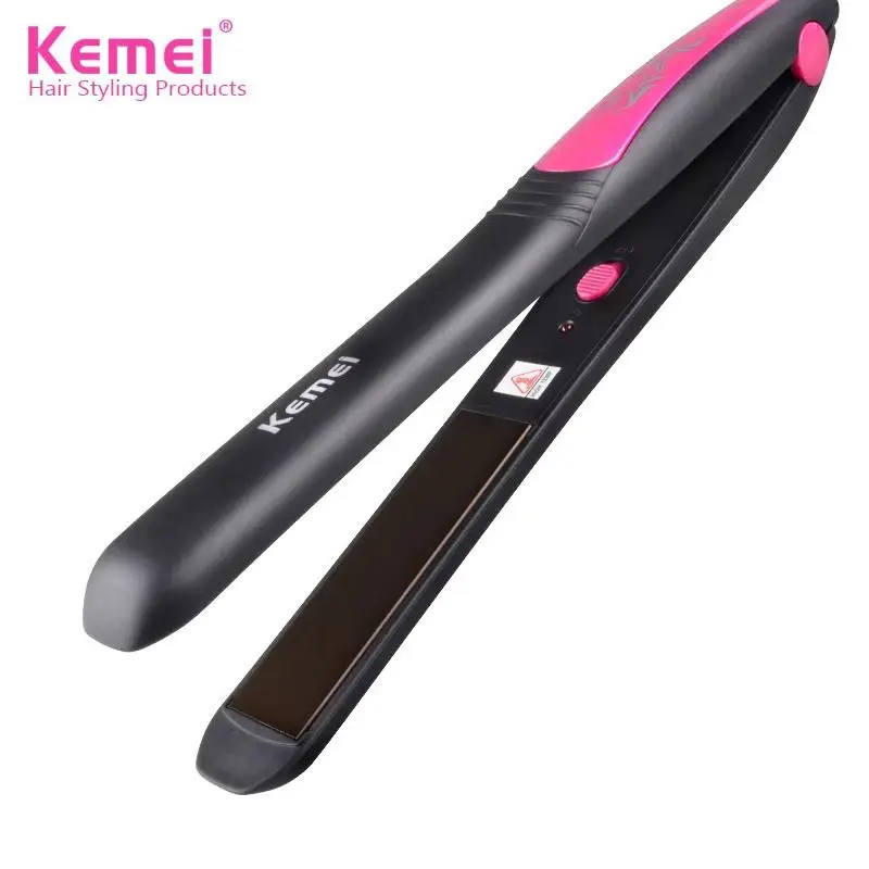 

Kemei Electric Hair Straightener And Curler KM-328 Hair Iron Manufacturer Wholesale High Quality Electric Hair Curler