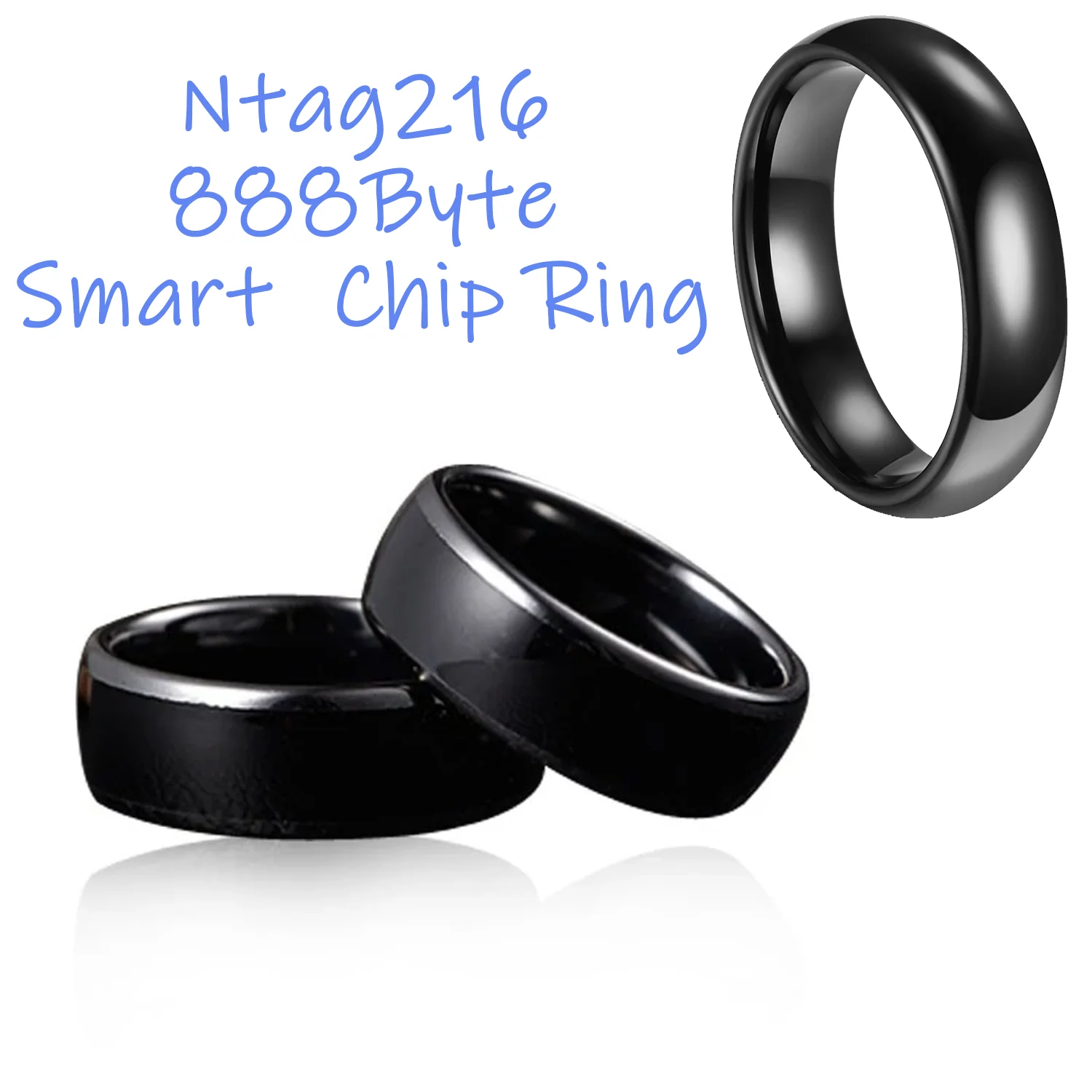 Ntag216 Rewritable Ring Rfid NFC ISO14443 888byte Changeable Token Ic 13.56mhz Amibo Tag Url Link Business Card Game Card