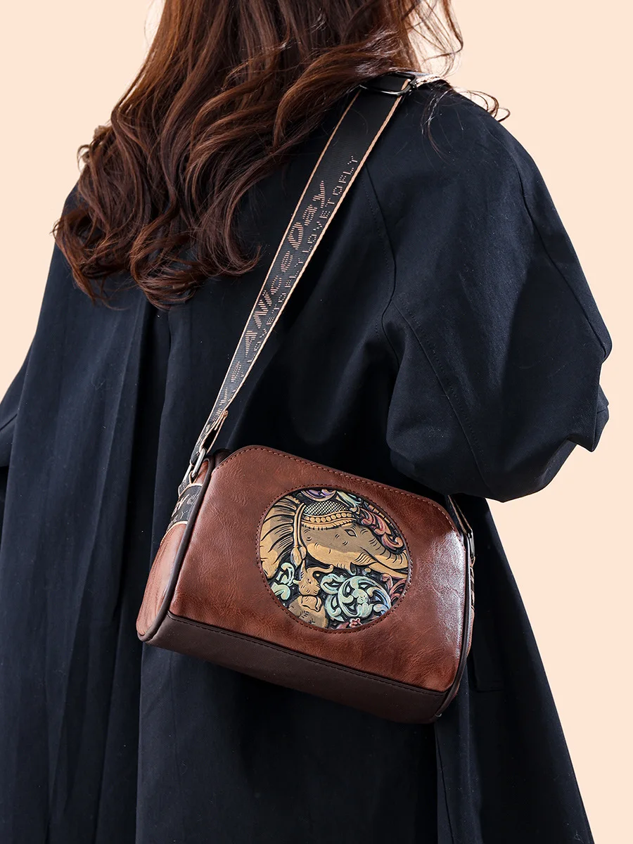 Retro Women's Bag 2025 New Broadband Bag Fashion Soft Leather Shoulder Bag Crossbody Bag Pillow Bag Women's clutch bag