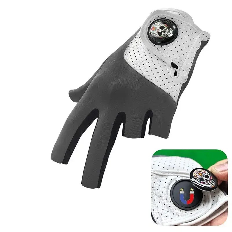 Billiards gloves wear-resistant, non-slip and breathable training special pulley magnetic suction five-finger high elastic