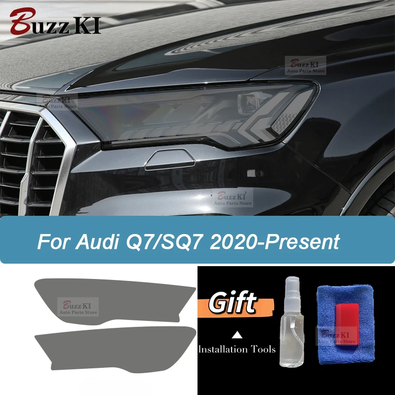 

2 шт., защитная пленка для фар автомобиля Audi Q7 2020 2021 SQ7 4M Facelift