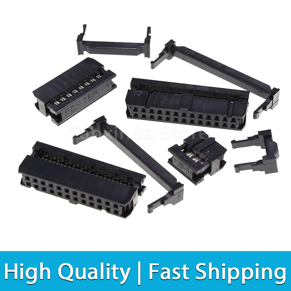 5 قطعة FC 2.54 مللي متر الملعب أنثى IDC المقبس رأس 6 8 10 14 16 20 26 30 34 40 50 64 دبوس كابلات الموصلات