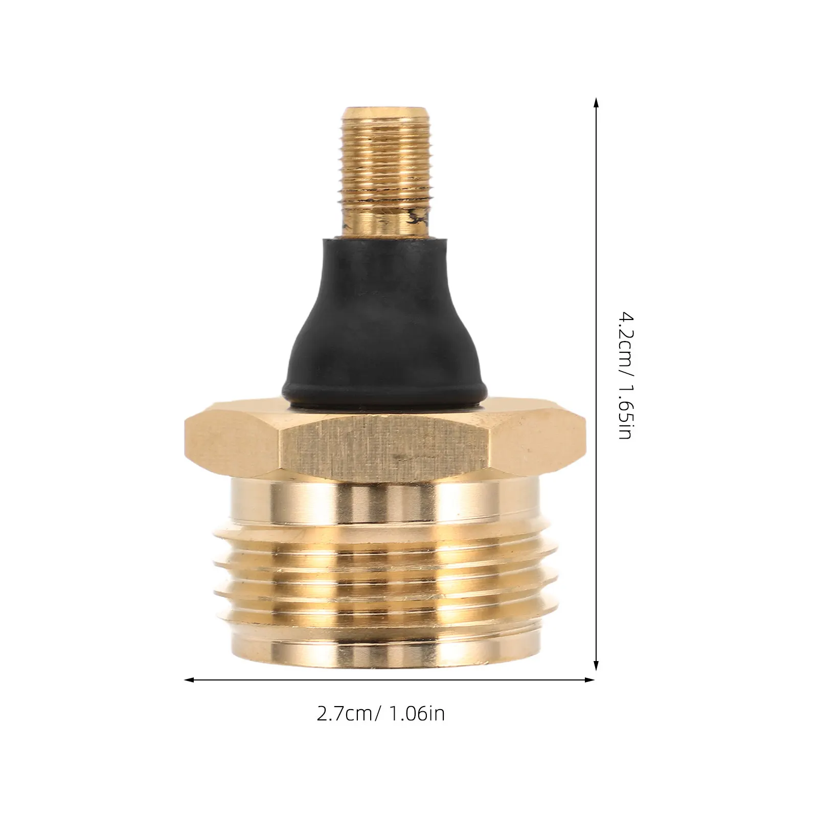 Rv Brass Blow Out Plug for Winterizing Camper Water System Air Compressor Fitting Outdoor Inflation Tool Rv Water Line Adapter