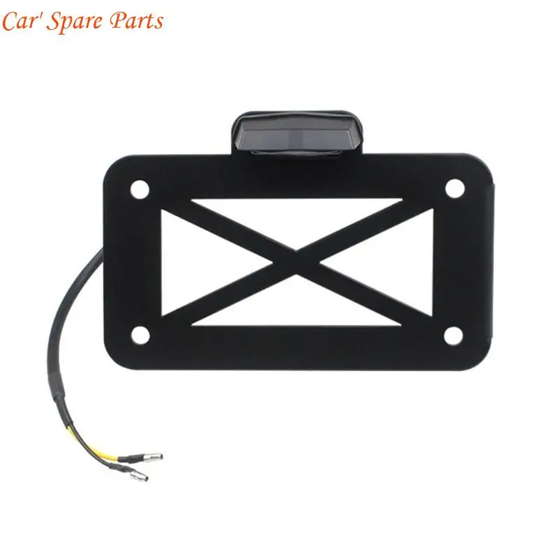 Y4UA Side Mount Registration License Plate Frame Bracket Suitable for Motorbike Cruisers, Road Legal and Stylish