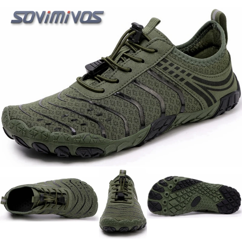 SOVIMIVOS Unisex Beach Water Shoes Quick-Drying Swimming Aqua Shoes Seaside Slippers Surf Upstream Light Sports Water Sneakers