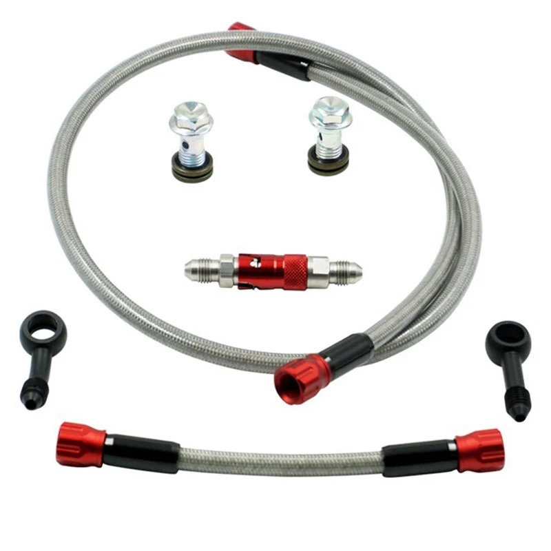 

An3 Motorcycle Brake Line Hose Fluid Quick Release Connect Fitting Adapter Kit