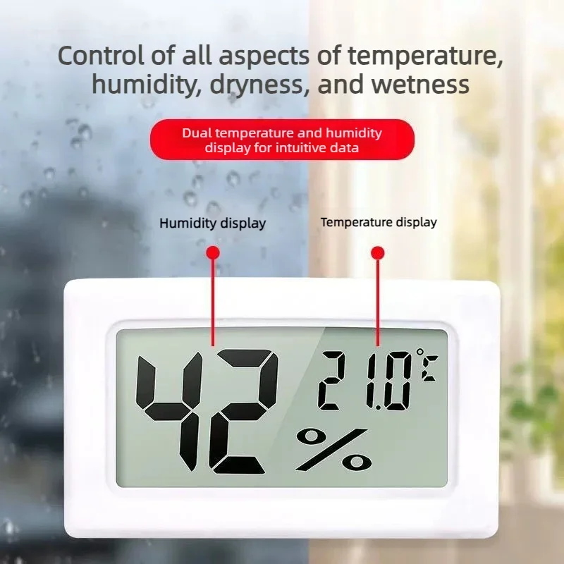 Mini LCD Digital Thermometer Hygrometer High Precision Temperature Humidity Meter Gauge Indoor Home Room Monitoring Instruments