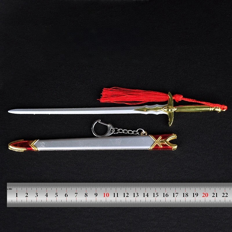 22 センチメートル新アートボス剣ゲームフィギュア周辺小道具金属モデル職人技デスクトップ装飾装飾品誕生日ギフトおもちゃ