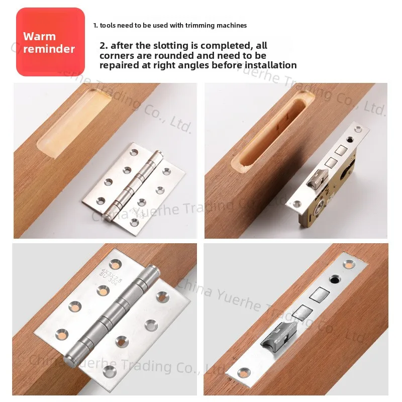 door hinge hole opener hinge positioning slotting machine woodworking installation lock fixing drilling artifact special tool