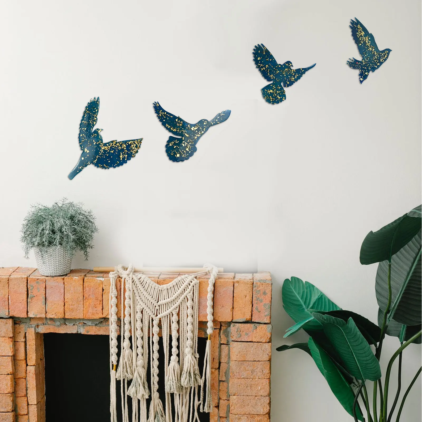 

4pcs Seabird Drop Molds Animal Shape Craft Silicone DIY Accessories Wall Bird Making Tools Flexible Long Life Gifts