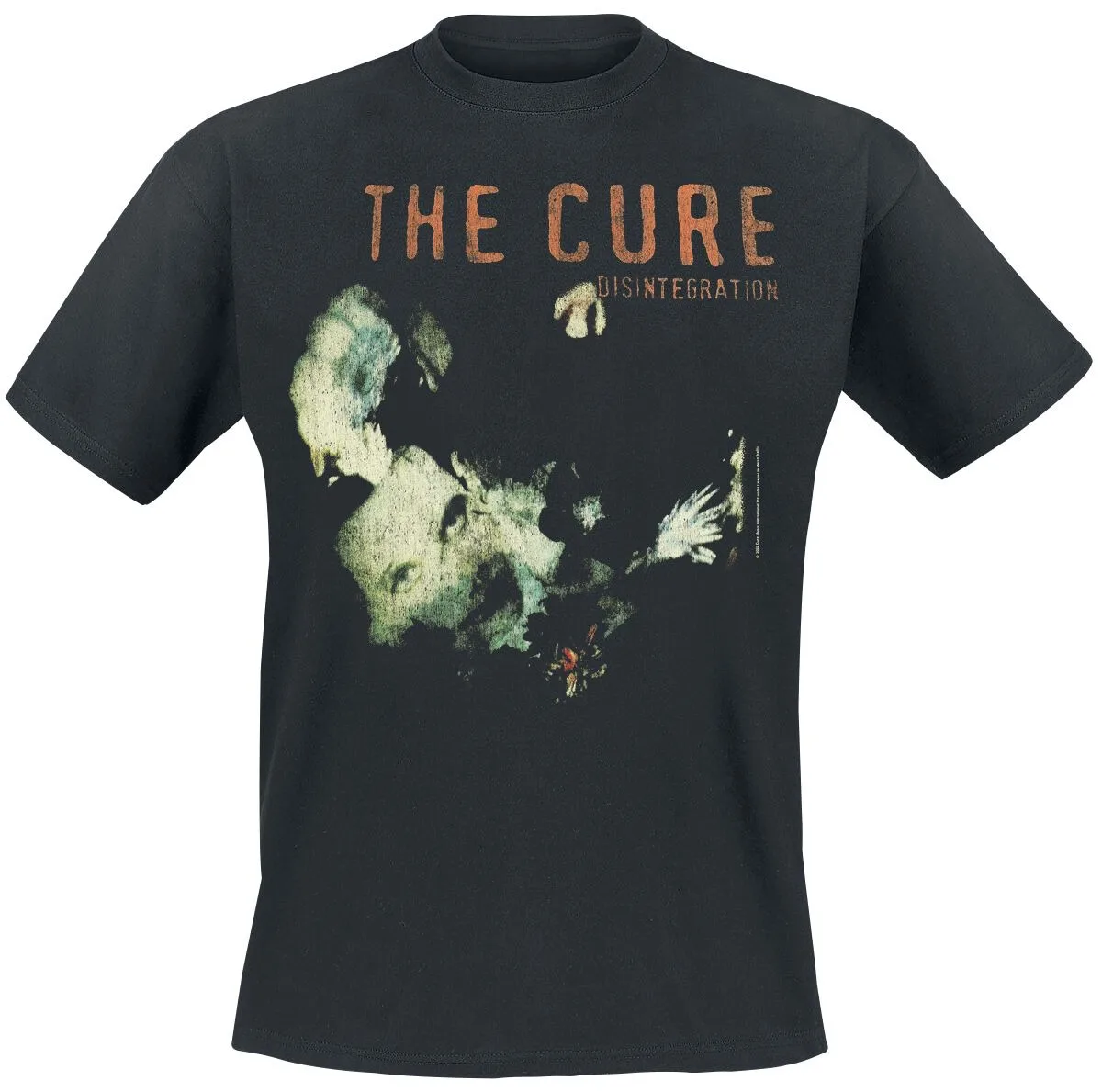 The Cure Disintegration T-Shirt Black Cotton Vintage Album Print Post-Punk Band Tee