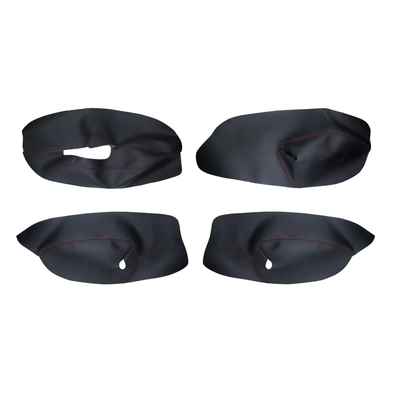 For Volkswagen Golf MK5 2005-2010 3 Pieces Soft Leather Door Armrest Trim Strip Interior Refit Parts 2