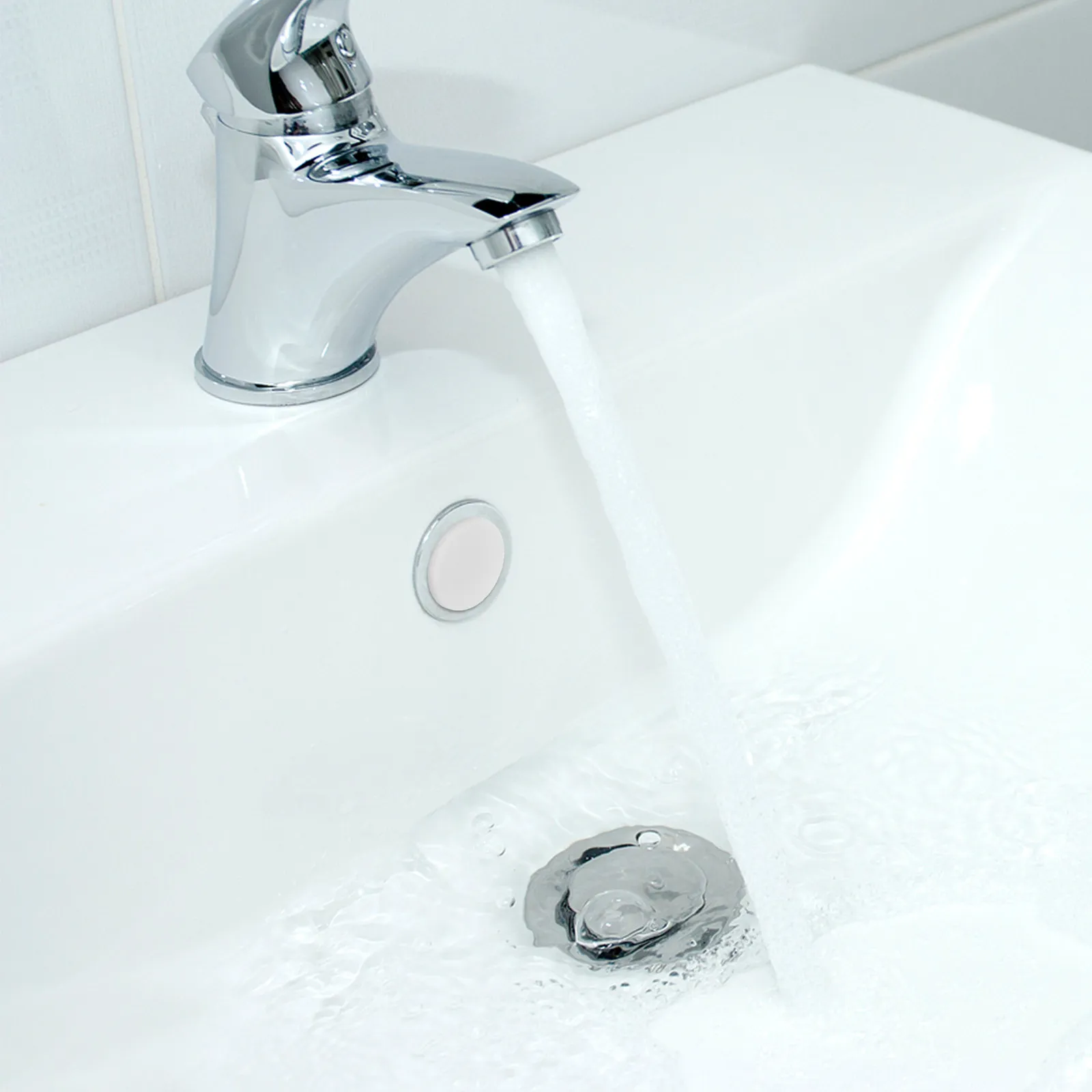 White Silicone Bathroom Sink Drain Plug Fit 26Mm Hole Anti-Odor Floor Drain Cover Sink Overflow Hole Cap Anti Odor Plug