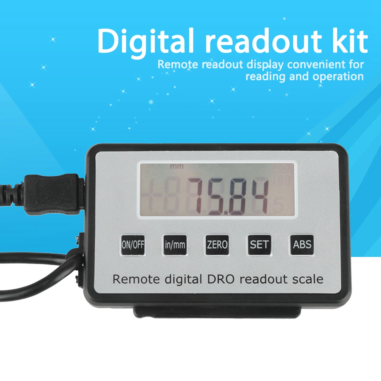 0-150mm Accurate Digital LCD Readout Scale for Milling Machines Lathes