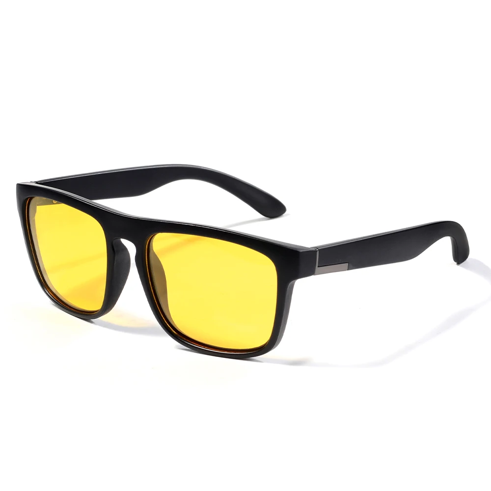 CRIXALIS Polarisierte quadratische Mode-Sonnenbrille für Männer und Frauen, Nachtsichtlinse, Fahren am Abend, Angeln, antireflektierend, UV400 – Detail 7