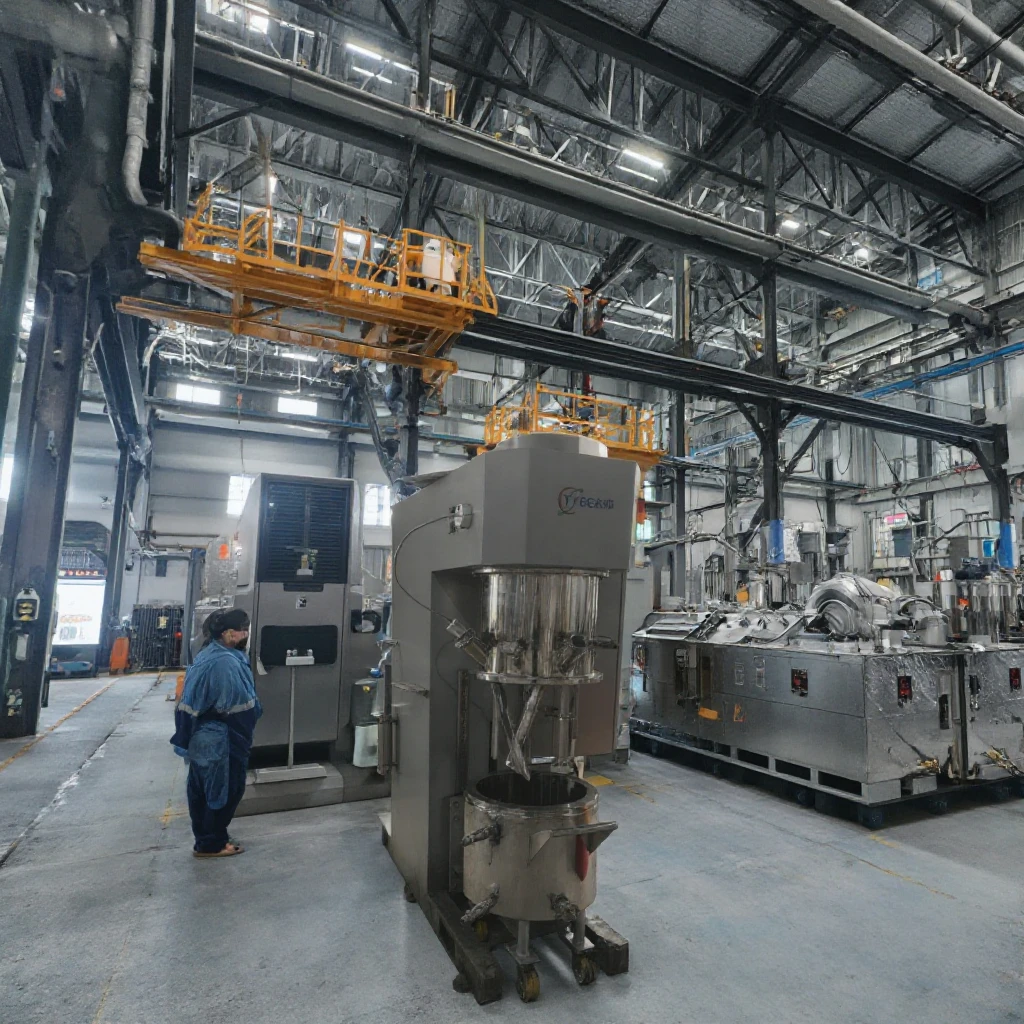 Double Planetary Mixer Industrial Use 30L Chemical Processing Mixer Vacuum Pump Temperature Control Low Noise