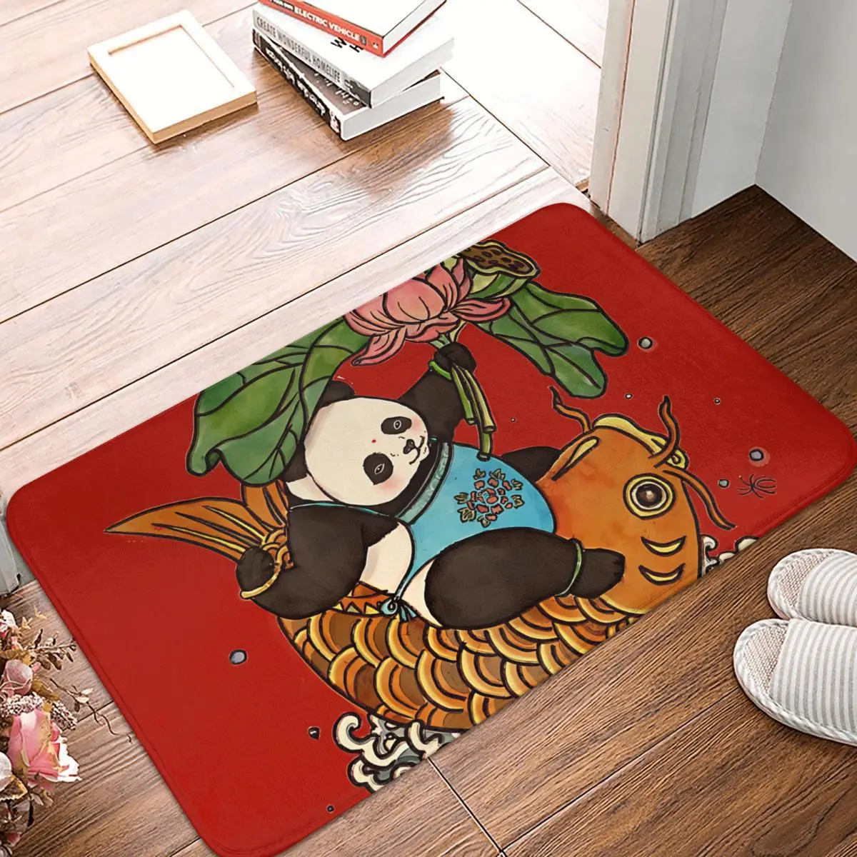 Abundance Year After Year Panda Meme Y2K Non-Slip Carpet Doormat Bedroom Bath Mat Welcome Decor Rug