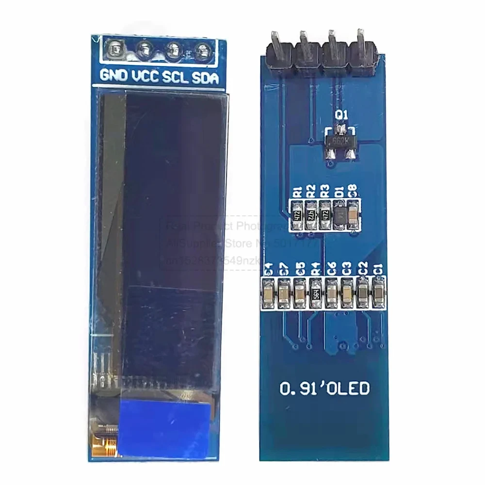 0.91 inch OLED Display Module IIC 12832 Drive IC SSD1306 OLED Screen 3.3V-5V