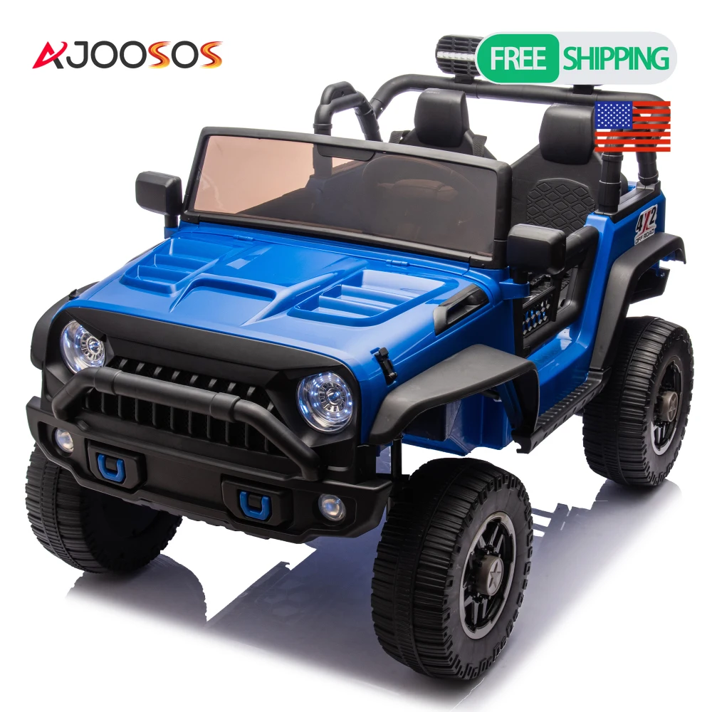 

24V Two-Seater Ride On Electric UTV Truck Car Parents Control Four-wheel Suspension LED Two independent seat belts For Aged 3+