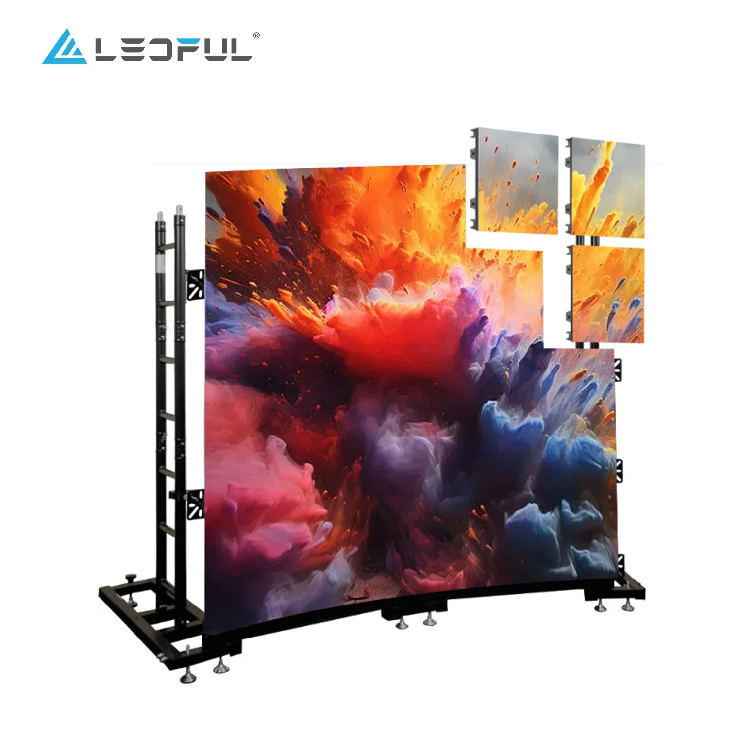 LEDFUL P2.9 P3.9 P4.8 Portable Stage Backdrop Rental LED Video Wall Giant Pantalla LED Display Screen Panel for Indoor Outdoor