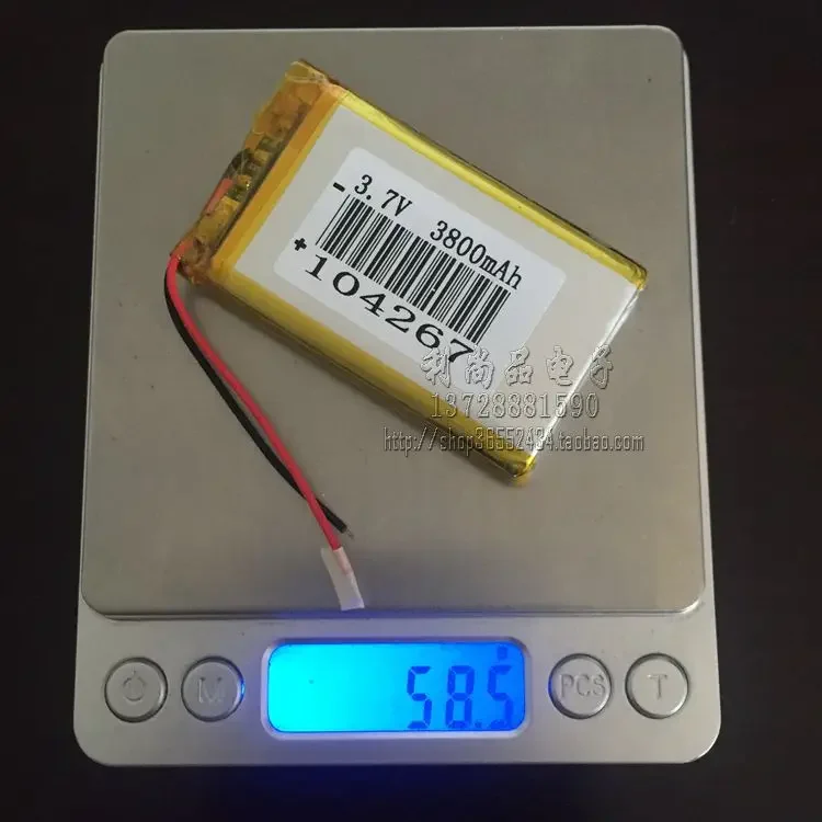 بطارية ليثيوم بوليمر 3.7 فولت 3800 مللي أمبير في الساعة، جهاز اختبار كنز الشحن، كاميرا مراقبة GPS 104267
