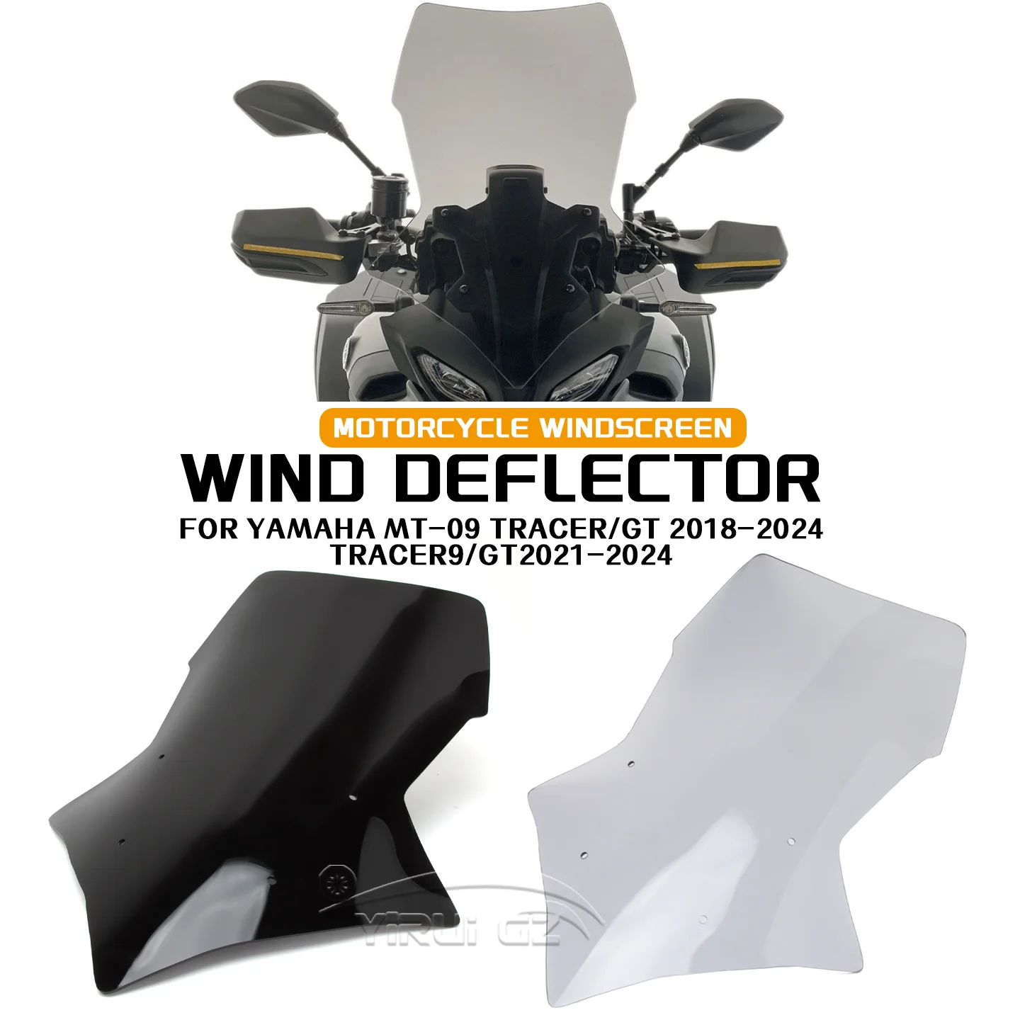 

Для YAMAHA MT-09 TRACER/GT 2018-2024 лобовое стекло, аксессуары для мотоциклов, аксессуары для лобового стекла TRACER9/GT 2021-2024