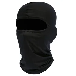 Masque de ski intégral pour homme, cagoule noire, couvrant le cou