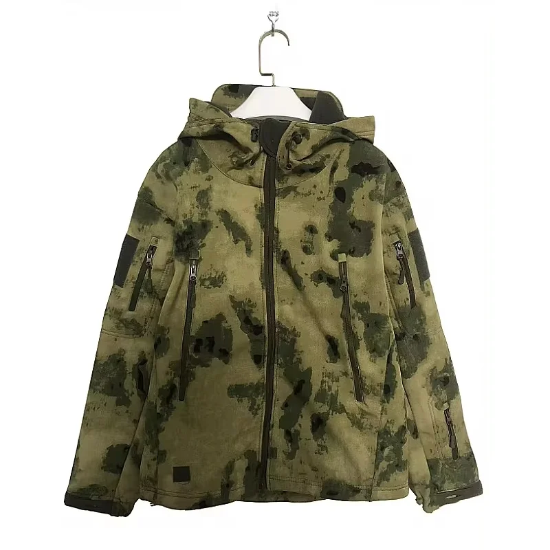longchengyixi Military Shark Skin Soft Shell Jacket Men Black M 4