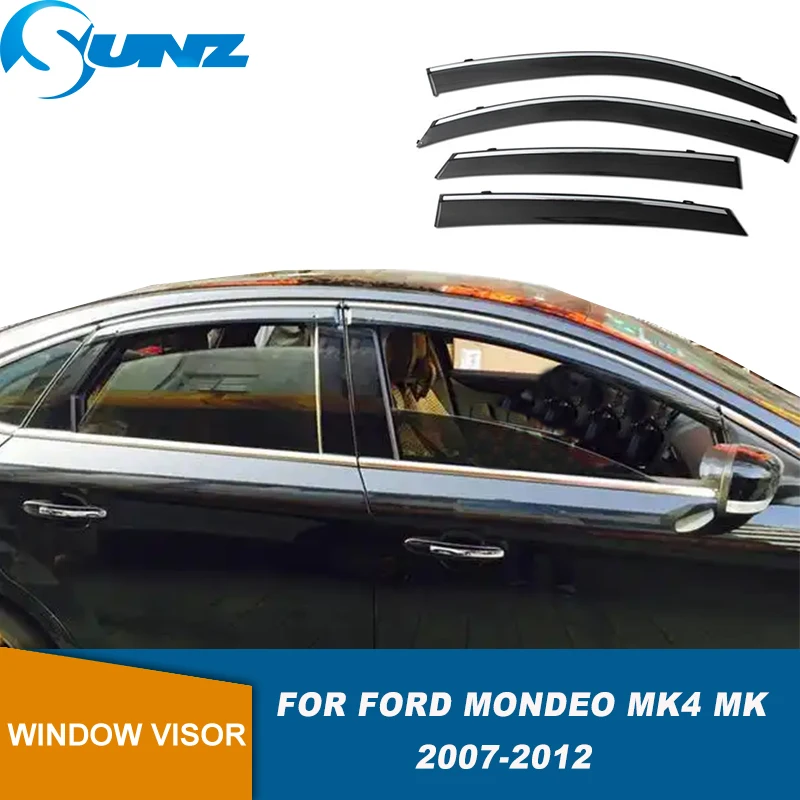 

Window Visor For Ford Mondeo Mk4 Mk IV Sedan 2007 2008 2009 2010 2011 2012 Window Deflector Cover Car Sun Rain Visor
