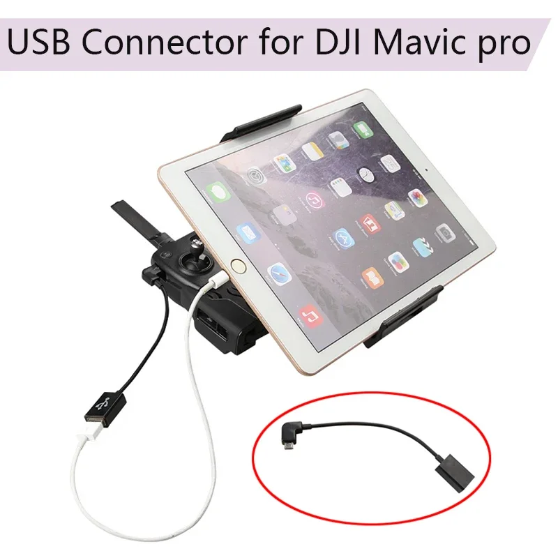 OTG Data Cable for DJI Mavic Pro/Air/Mavic 2 Zoom PRO/Mavic Mini/Mini SE Remote Controller Tablet Phone RC Accessory