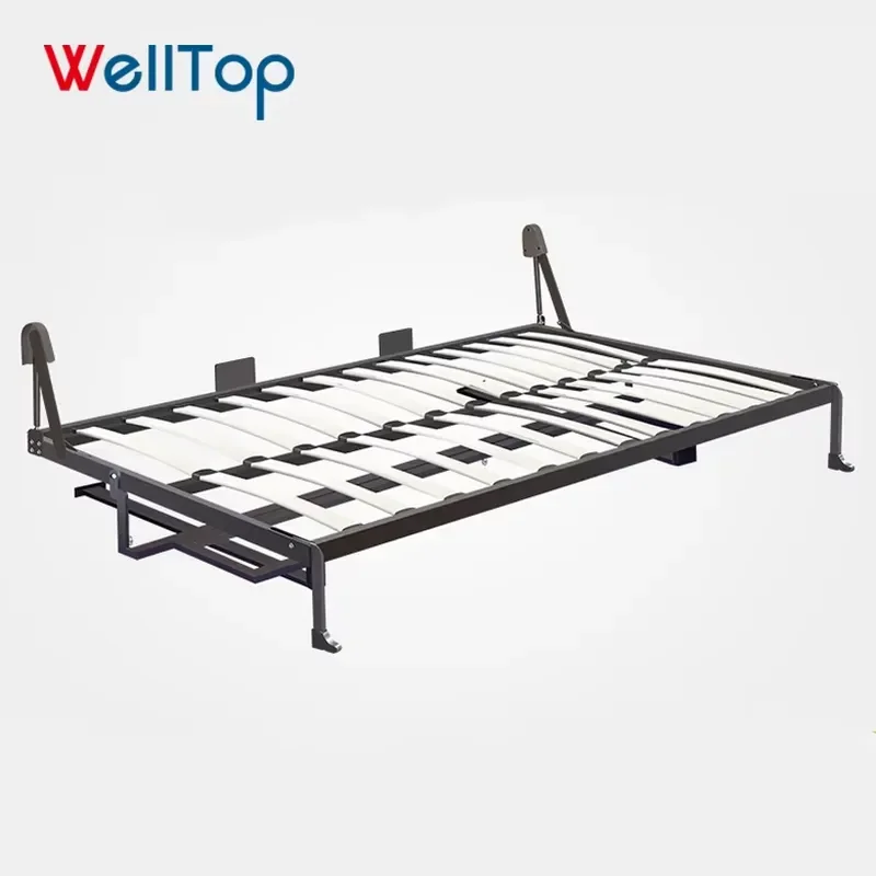 Furniture Hardware Reinforce Foldable Hidden Metal Bed Frame Sets VT-14.024
