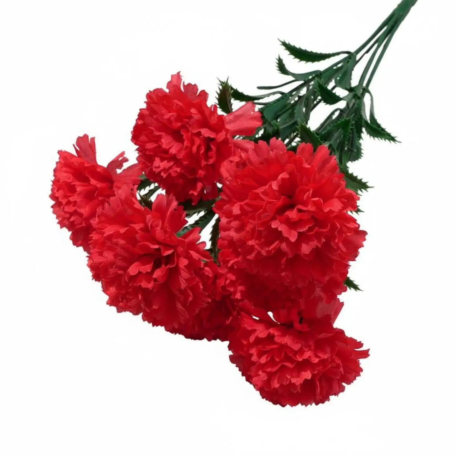 Colorful Fabric Carnation Artificial Flower Garland for Wall Hanging Home Decor