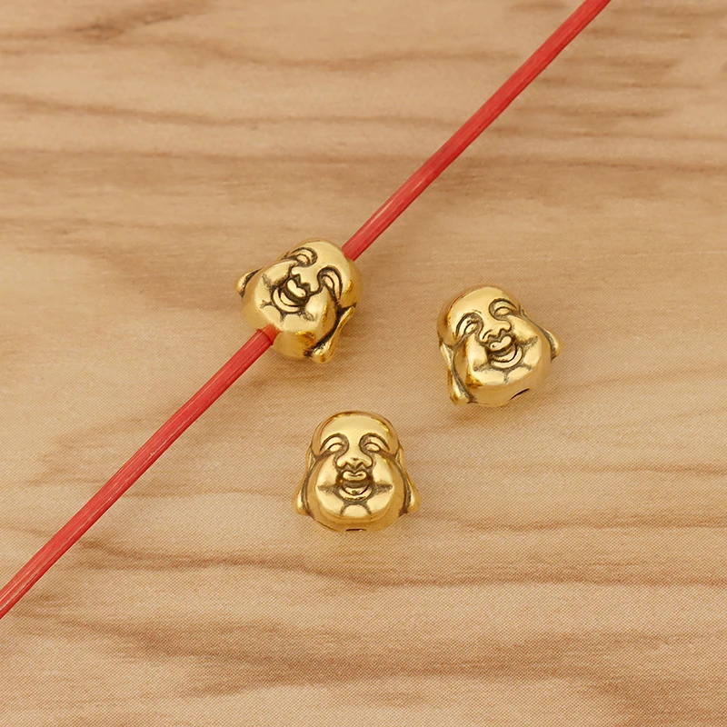 20-50 Pieces Tibetan Silver/Gold Round Spacer Beads For Necklace Bracelet DIY Jewellery Making Findings Accessories