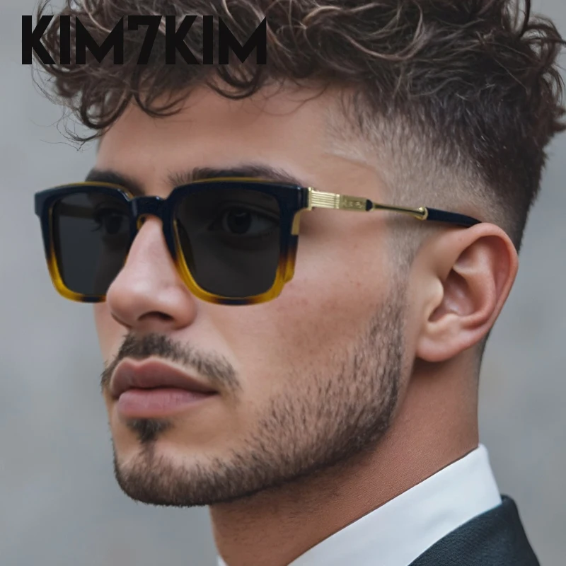 المتضخم الكلاسيكية مربع الاستقطاب النظارات الشمسية الرجال 2025 العلامة التجارية الفاخرة خمر القيادة نظارات شمسية للذكور Steampunk نظارات UV400 #3