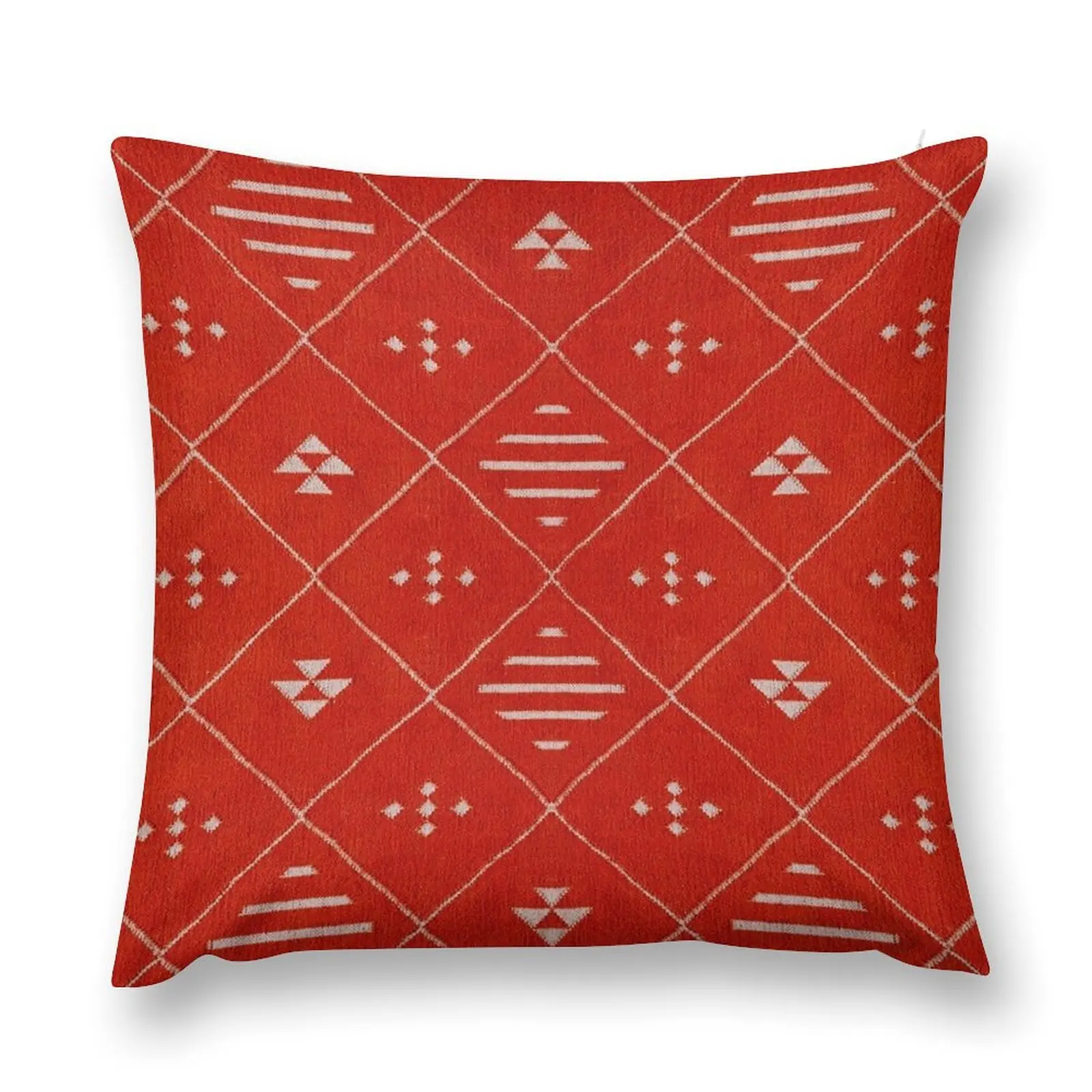 Ruby Radiance: Bohemian Moroccan Geometric EleganceMoroccan Geometric Artistry Throw Pillow pillowcases for sofa cushions pillow