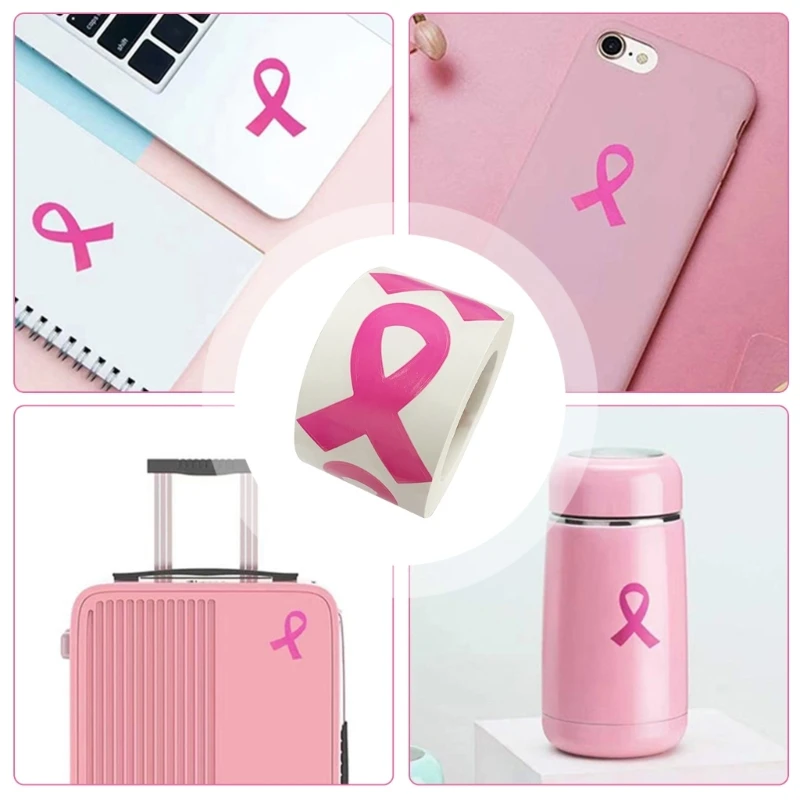 Pink Ribbon Awareness Sticker Dekorative Aufkleber Brüste Krebs Bewusstseinsbezeichnungen