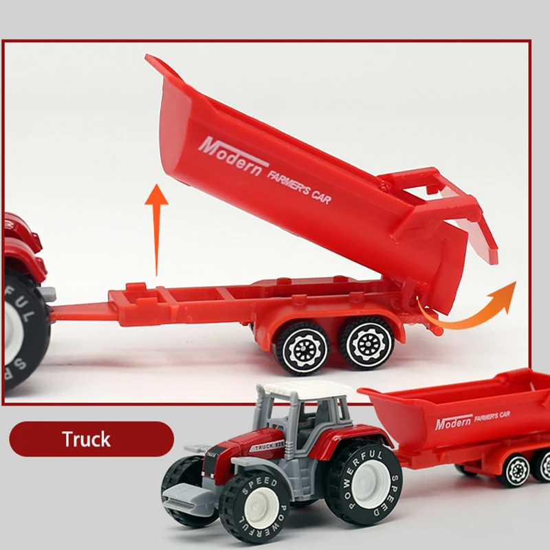 1 Stück Mini-Landwirtschaftsfahrzeuge, Diecast-Trägheitsauto, Spielzeugmodell, technischer Sprinkler, Automodell, Traktor, technisches Modell für Kinder, Geschenk