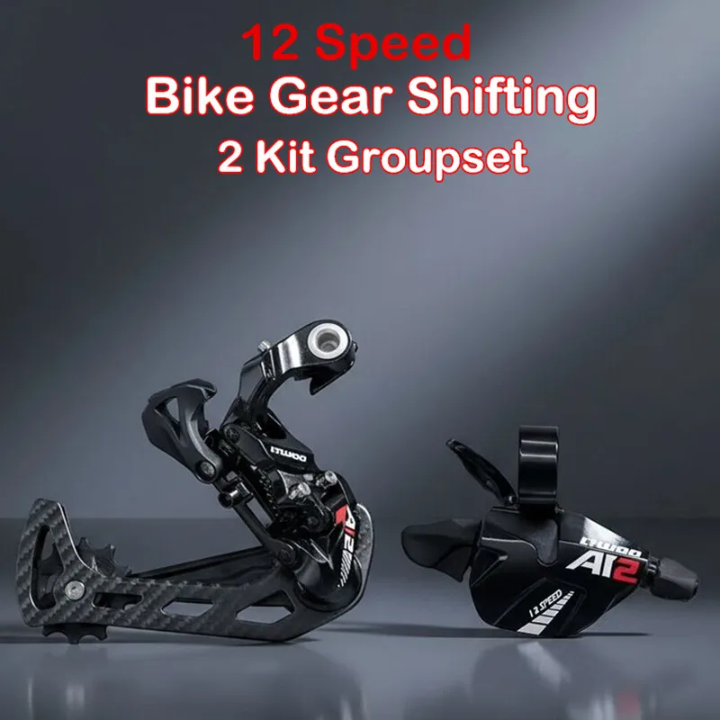 

1x12 Mtb Transmission Bicycle Shift Lever Aluminum + 12v Rear Derailleur Carbon Cage 50T - 52T Baja Fricción Bike Accessorie