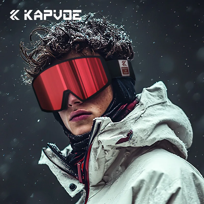 KAPVOE-Gafas de esquí antiniebla para motocicleta, lentes de invierno para Snowboard, esquí, deportes al aire libre, máscara de esquí a prueba de viento, gafas todoterreno
