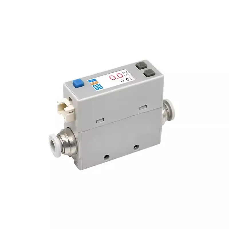 For Digital Thermal Mass Gas Flowmeter Compressed Air Nitrogen Oxygen Hydrogen Argon Controller Switch Sensor