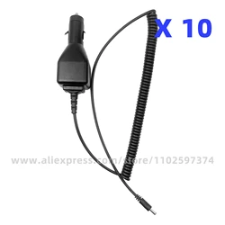 10Pcs Car Cigarette Lighter Charging Cable 5.9V 750mA for Airbus Radio EADS Cassidian THR880i TH1n TH9 THR9 THR9i Walkie Talkie