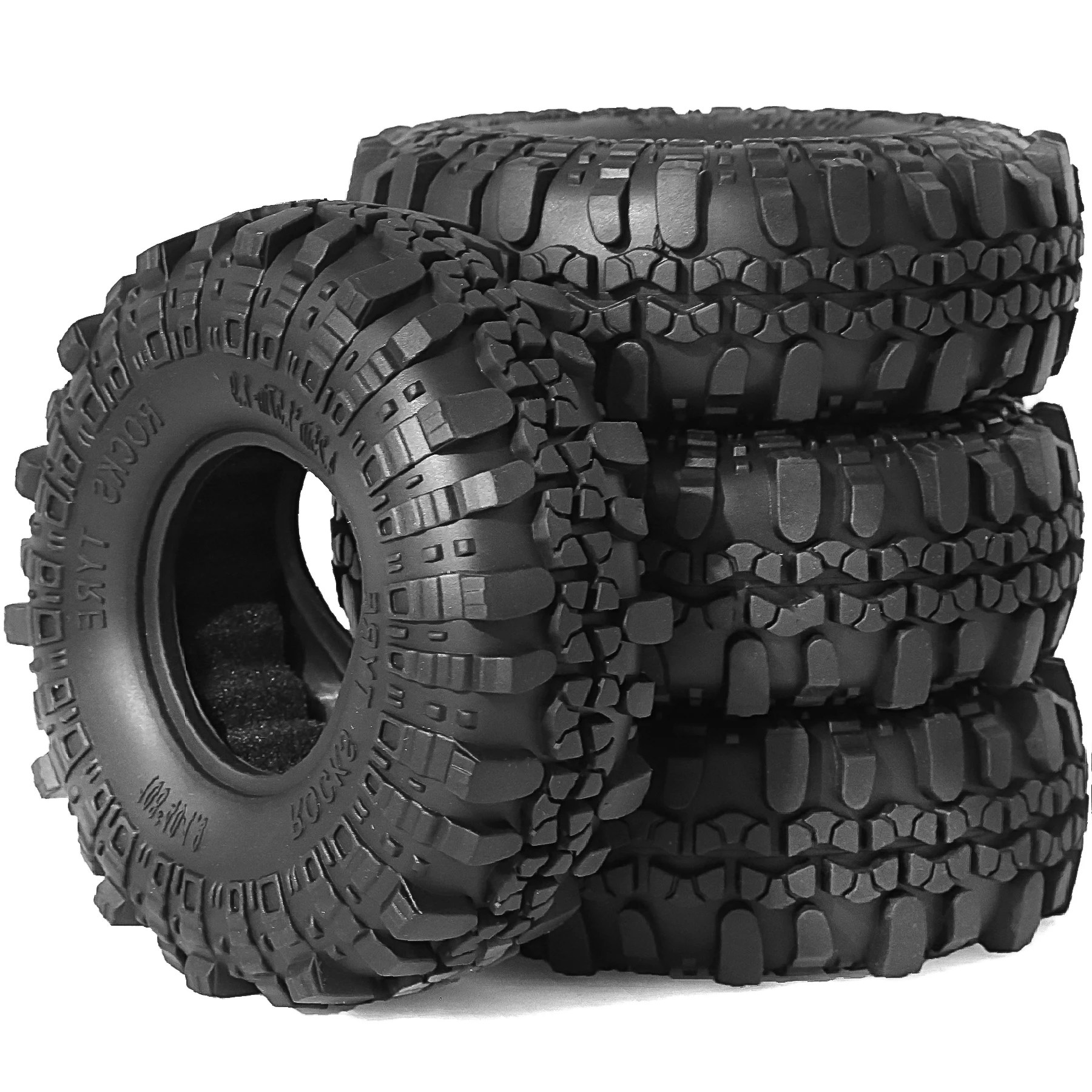 1.9 Crawler Tires Rock Terrain Tire OD:108 * 40mm（4pcs）for FCX10 Axial SCX10 Pro SCX10 UTB18 TRX4 Redcat Gen8 7VS4-10