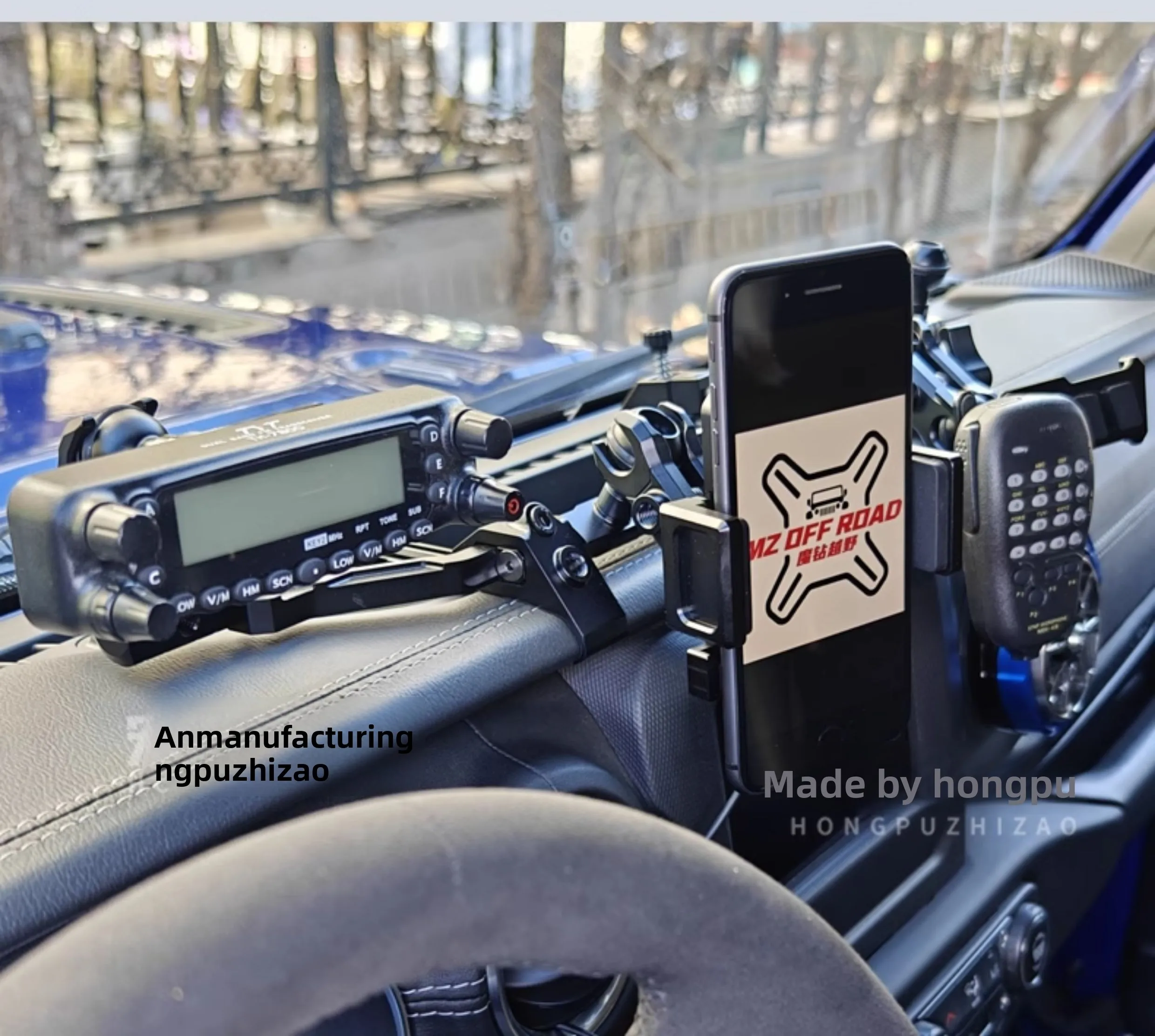 

11-24 Wrangler JL Gladiator Central Control Panel Bracket Platform Modified Part Magic Diamond Phone Holder for Vehicle