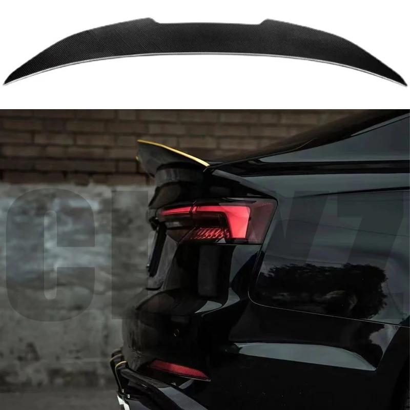 Car Spoiler For Audi A5 S5 RS5 B9 2-4Door Coupe Sportback PSM Style Forged Real Carbon Fiber Trunk Wing 2017 18 19 20 21 22 2023