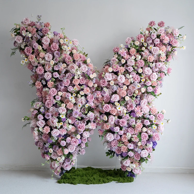 Butterfly Arch Wedding Artificial Flower Wall Flower Art for Parties Events Birthday Party Background Proposal Customized