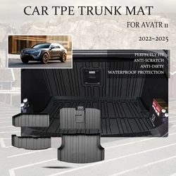 TPE Car Trunk Mats For Avatr 11 One One 2022 2023 2024 2025 5eat Waterproof Boot Covers Carpets Car Storage Pad Auto Accessories