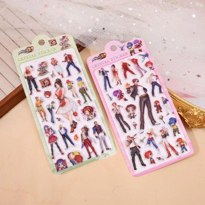 40pcs Japanese-Style 3d Crystal Stickers Classic Game Character Stickers Journaling Scrapbook Phone Case Decoration Wholesale